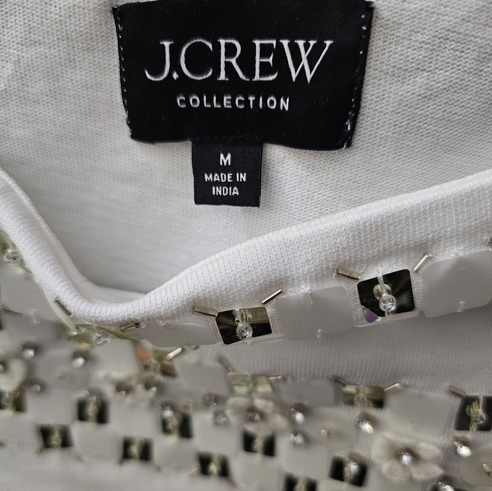 J. CREW COLLECTION Limited-edition Embellished Tee, Sz Medium - Picture 4 of 4